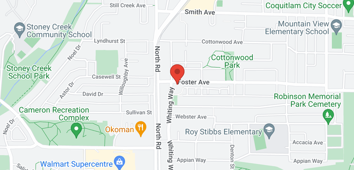 map of 405 516 FOSTER AVENUE